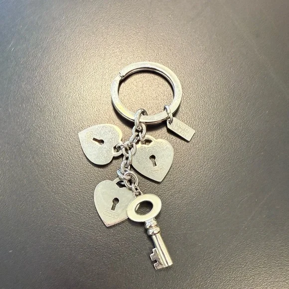 Coach Heart Charm Keychain - Picture 2 of 2